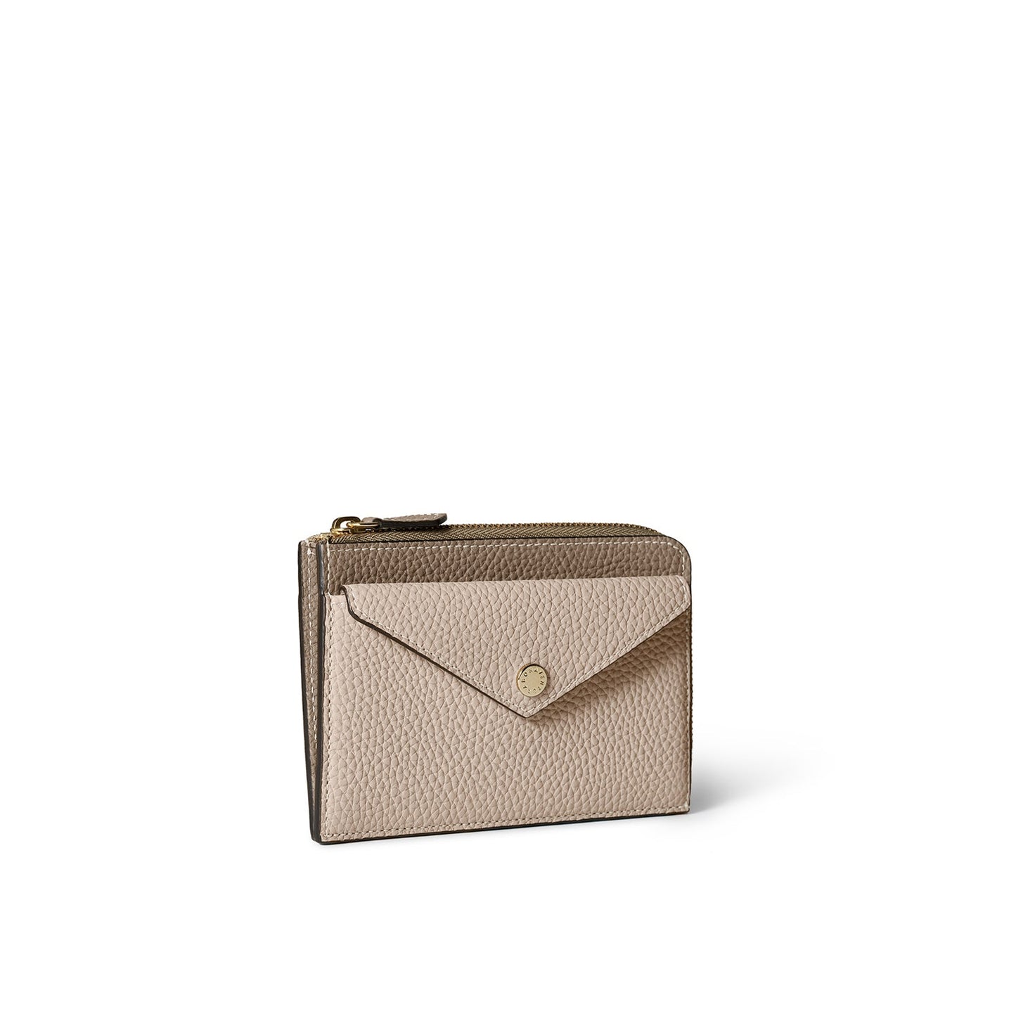 エンベロープ ミニジップ ウォレット シュリンクレザー