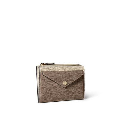 エンベロープ ミニジップ ウォレット シュリンクレザー